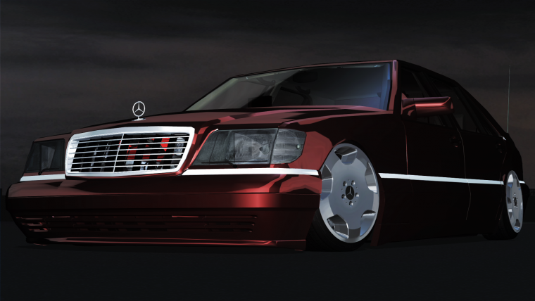Mercedes Benz w124 stance