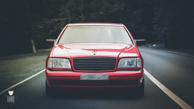 Mercedes Benz w140 зима