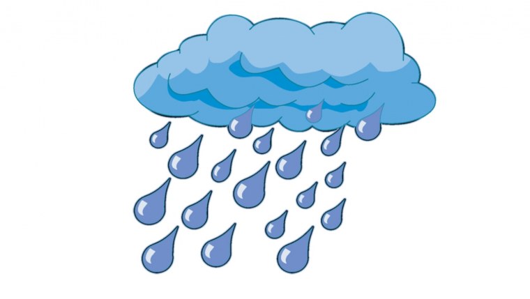 Дождь картинка на белом фоне