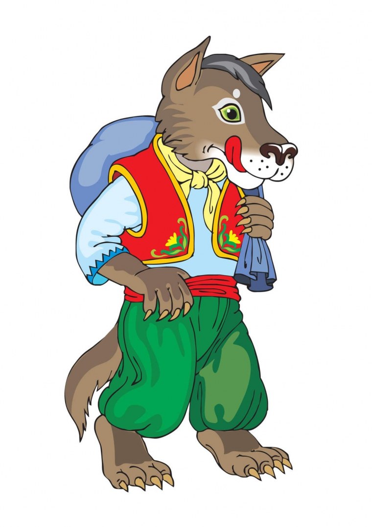 Герои сказки Теремок волк