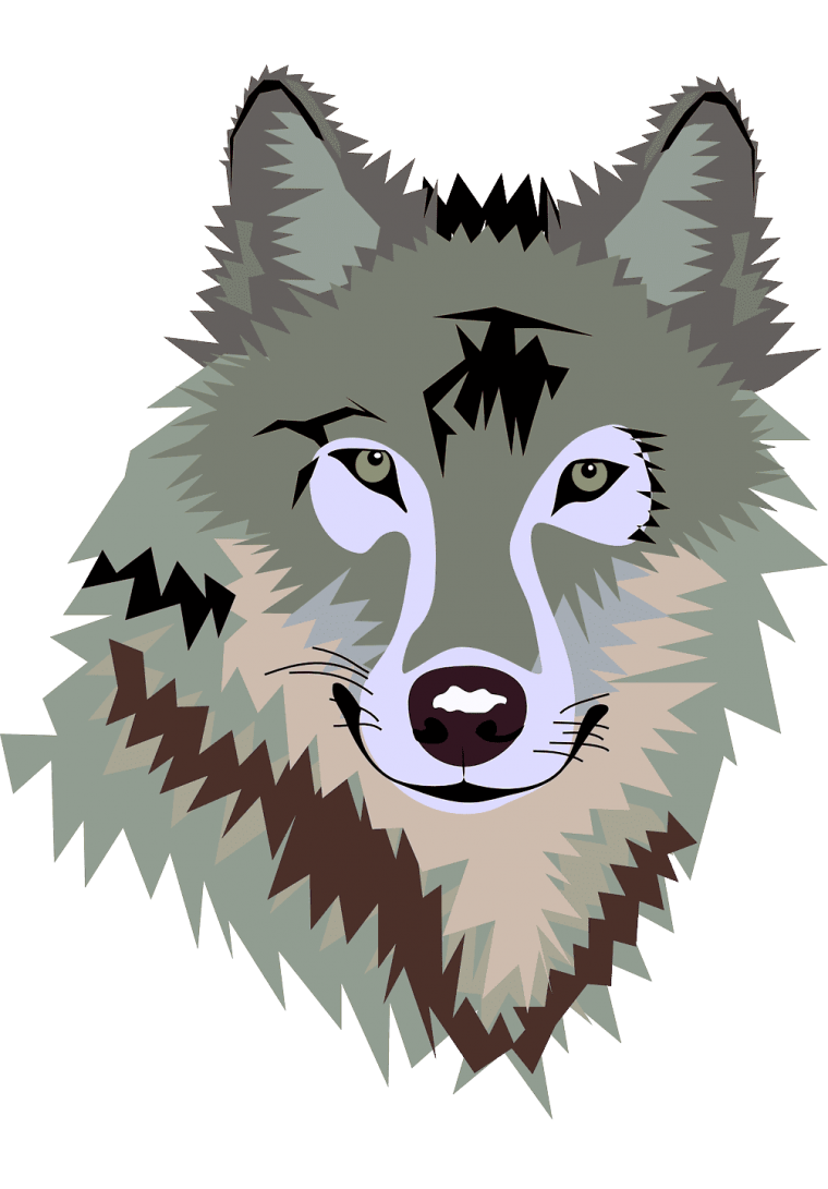 Картина по номерам волчица с волчатами