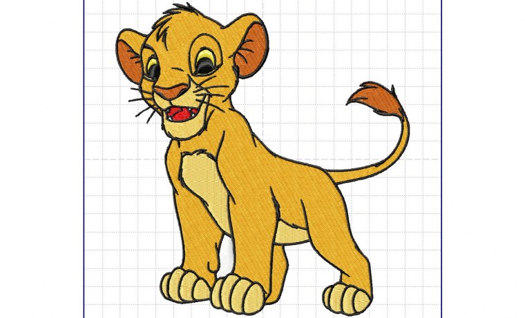 Львенок Симба вектор