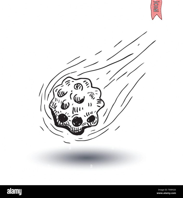 Метеорит без фона