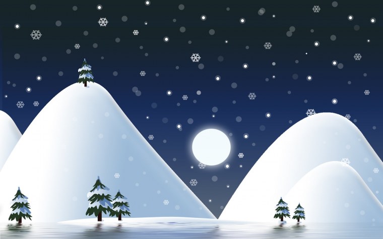 Зима рисунок