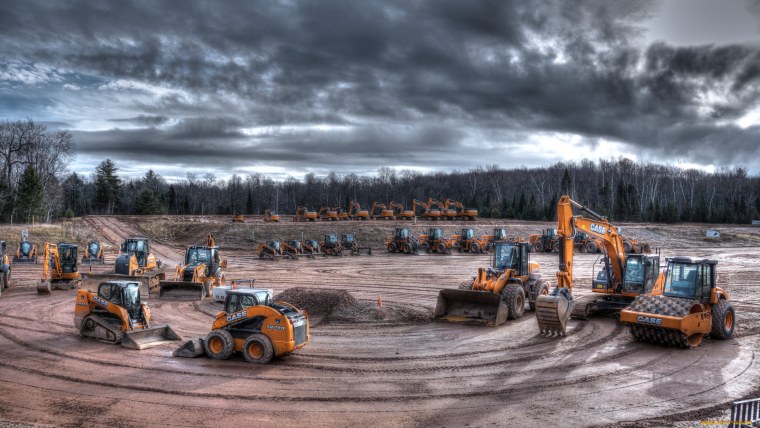 Красивый экскаватор