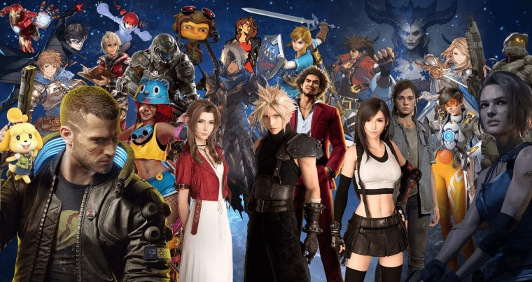 Фон с разными играми