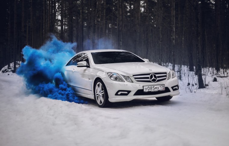 Мерседес зима