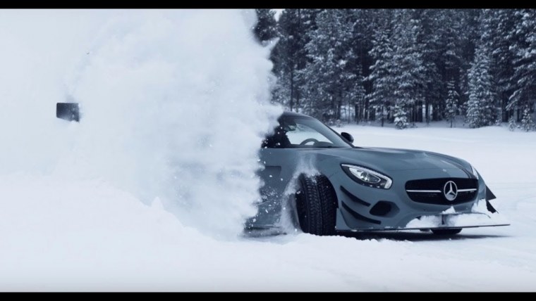 Мерседес в дыму