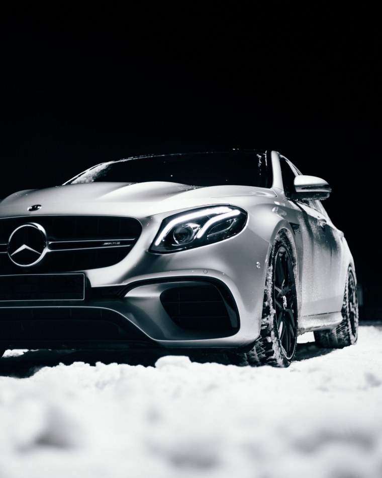 Кабриолет белый снег