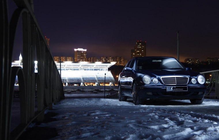 Мерседес 210 зимой