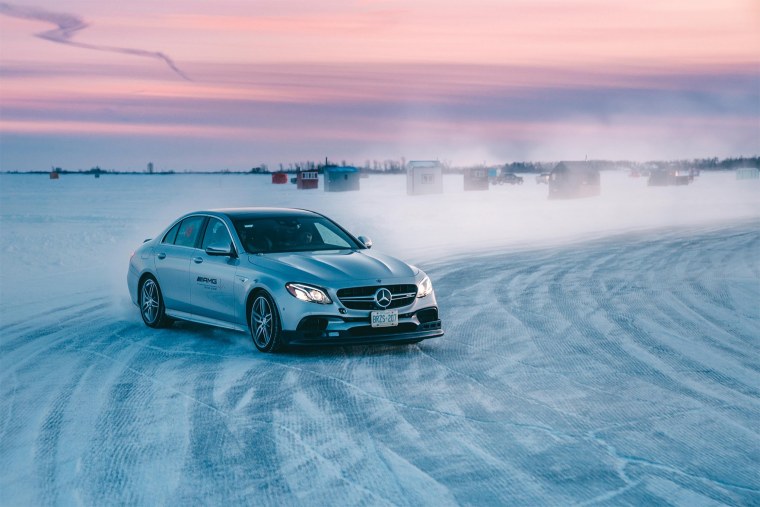 Мерседес е63 зима