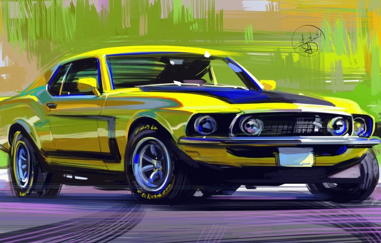 Ford Mustang 1969 Art