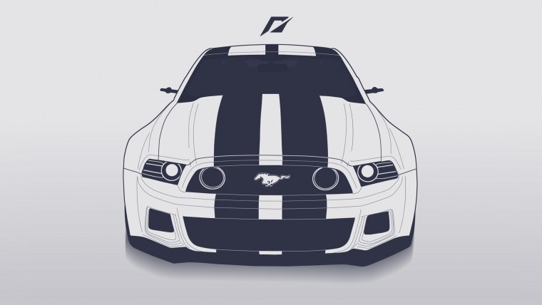 Мустанг машина вектор