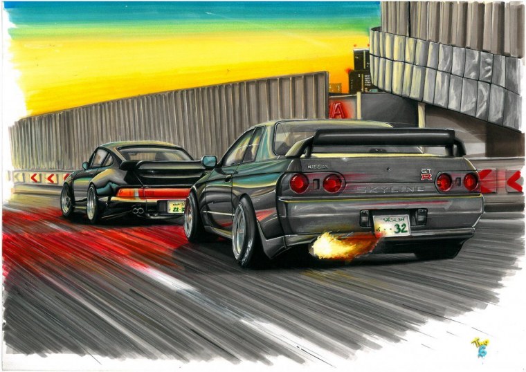 Nissan Skyline GTR r32 Wangan