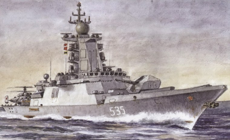 Военный корабль эскиз