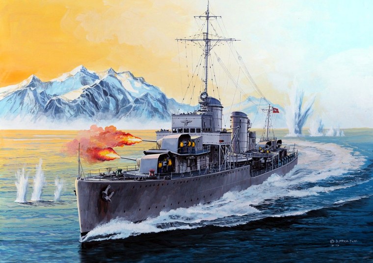 Военный корабль для детей