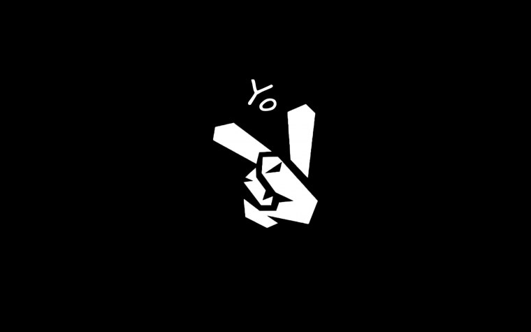 Белое граффити на черном фоне