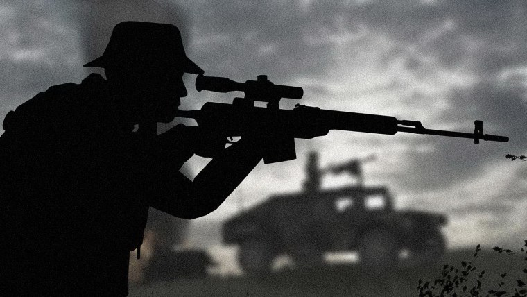 Солдат с MK 14 EBR