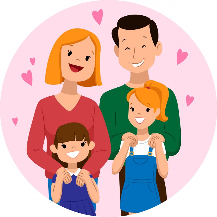 Большая семья мультяшные