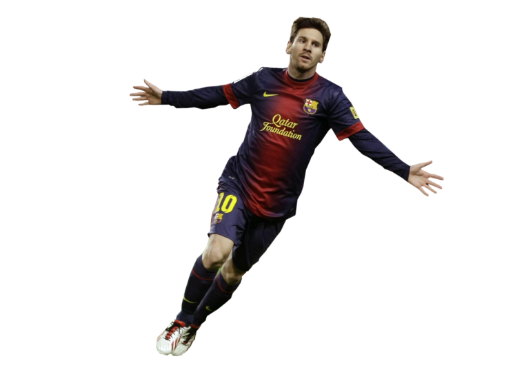 Футболист на прозрачном фоне