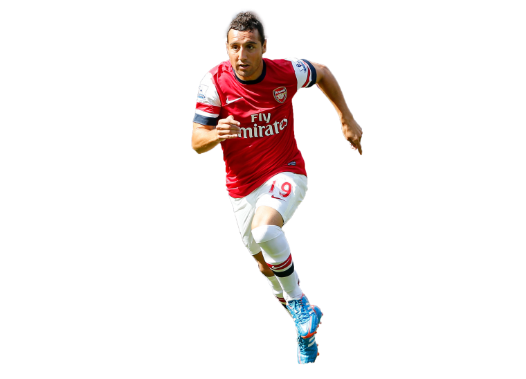 Футболист на прозрачном фоне