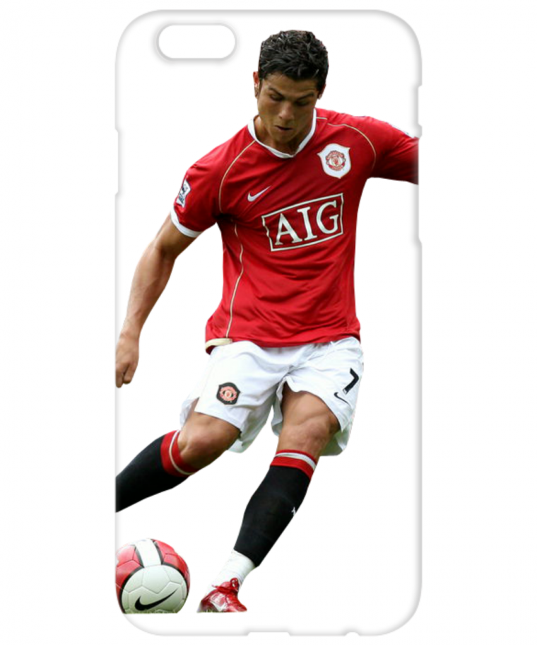 Криштиану Роналду на белом фоне