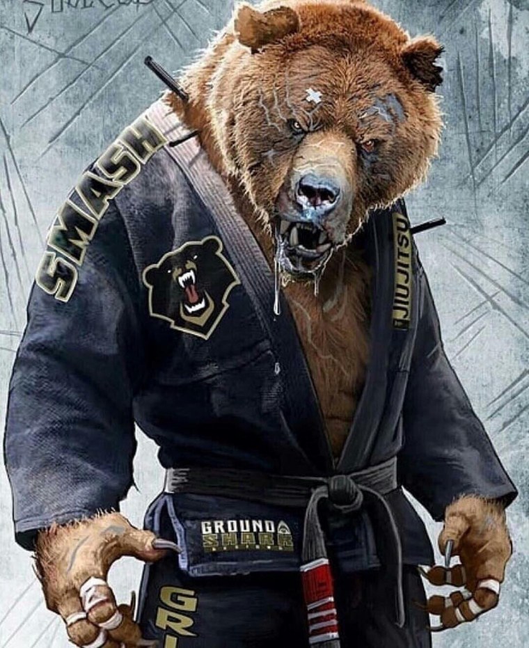 Флаг с медведем