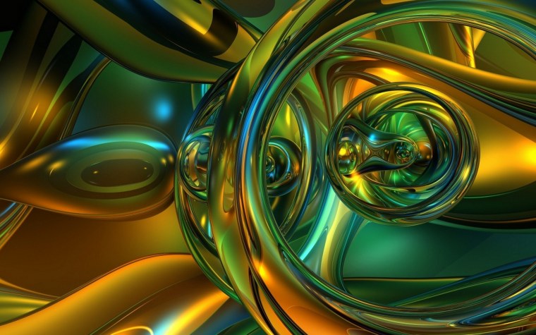 Абстракция в серо зеленых тонах