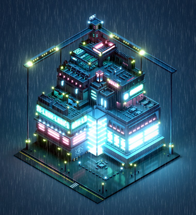 MAGICAVOXEL Cyberpunk
