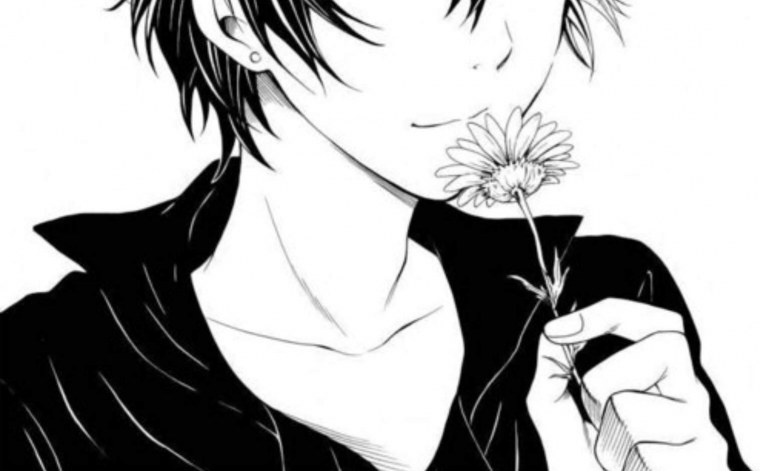 Черно белые арты парней