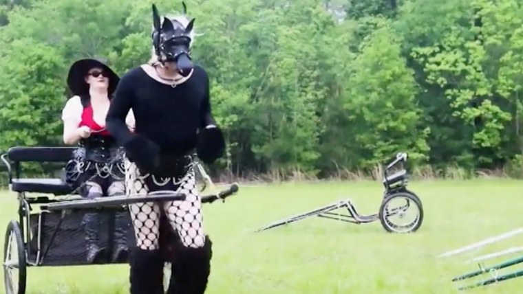 Запряженные девушки