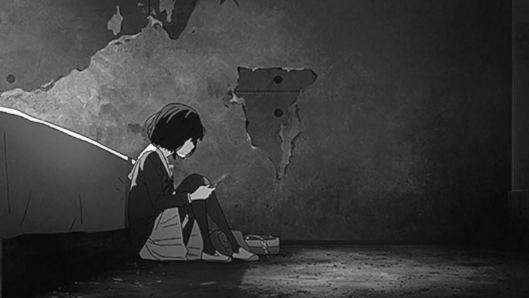 Аниме Эстетика грусть депрессия