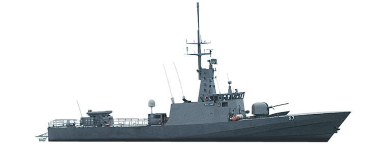 Военный корабль на белом фоне