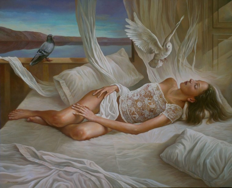 Сюрреализм любовь женщина и мужчина