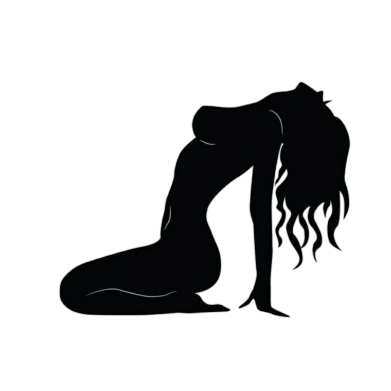 Силуэт девушки со спины