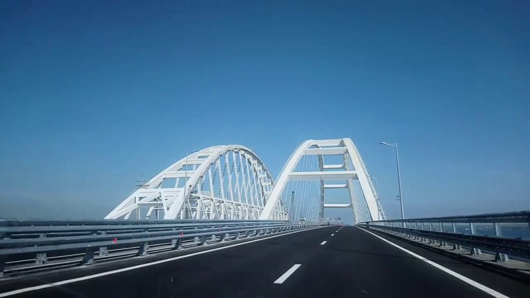 Ночной Керченский мост