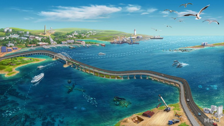 Крымский мост панорама