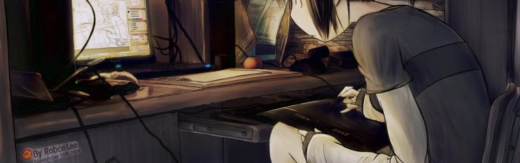 Рабочее место аниме