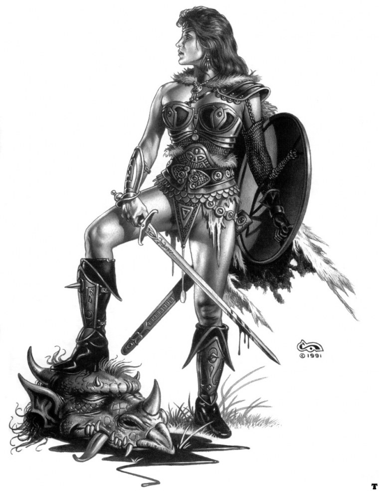 Clyde Caldwell воительницы