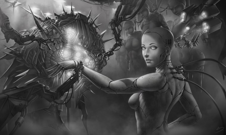 Девушка робот