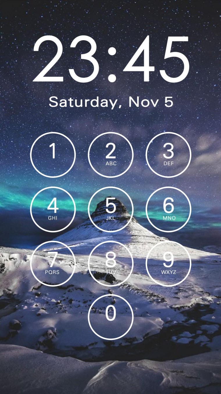 Черный фон на экран блокировки