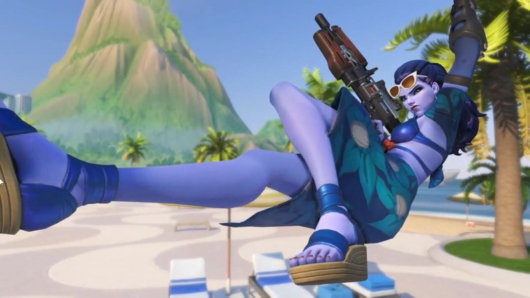 Overwatch Widow feet