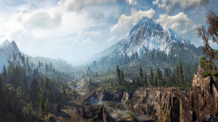 Горы из Ведьмака 3