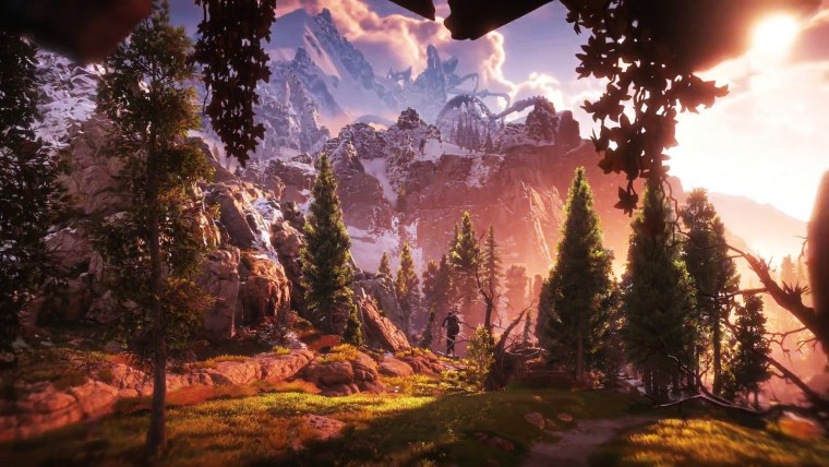 Horizon Zero Dawn пейзажи 4k