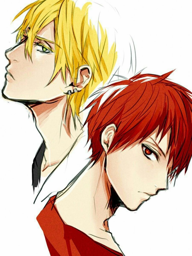 Мидорима и Такао поцелуй