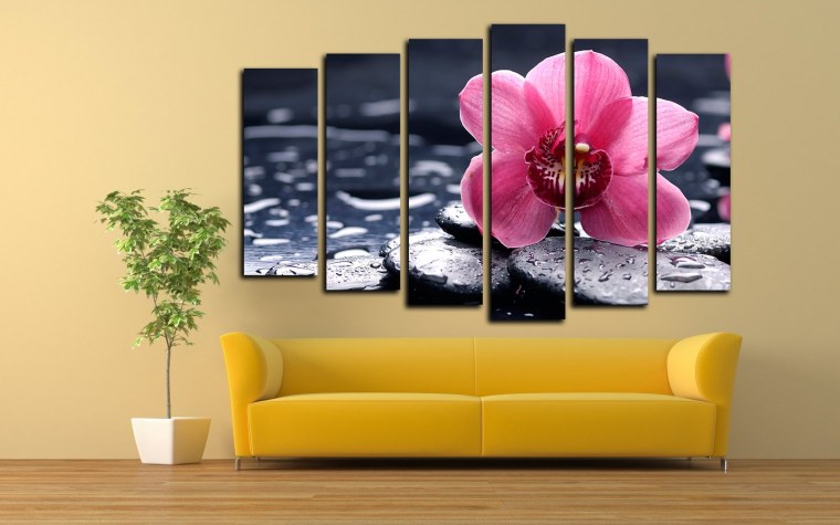 Модульная картина цветы