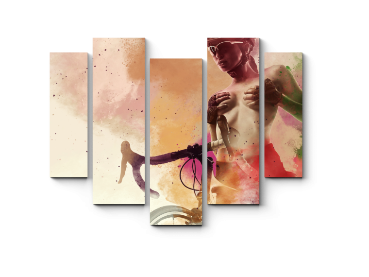 Модульные картины на белом фоне