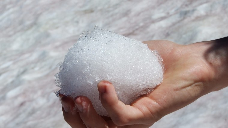 Снежок в руке