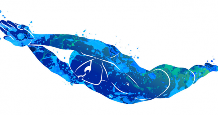 Рисунок плавание в бассейне