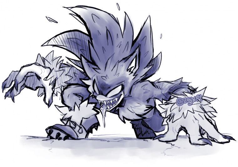 Sonic Werehog Art